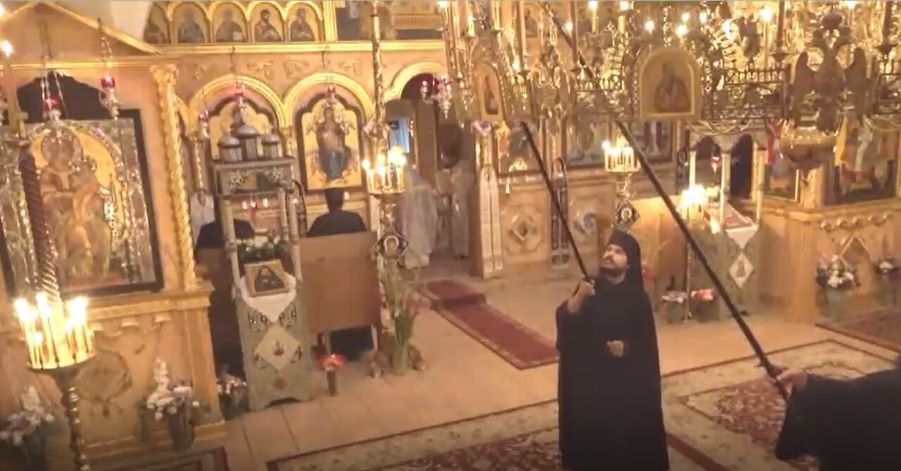 Feast of St Joseph The Hesychast in Orthodox Monastery