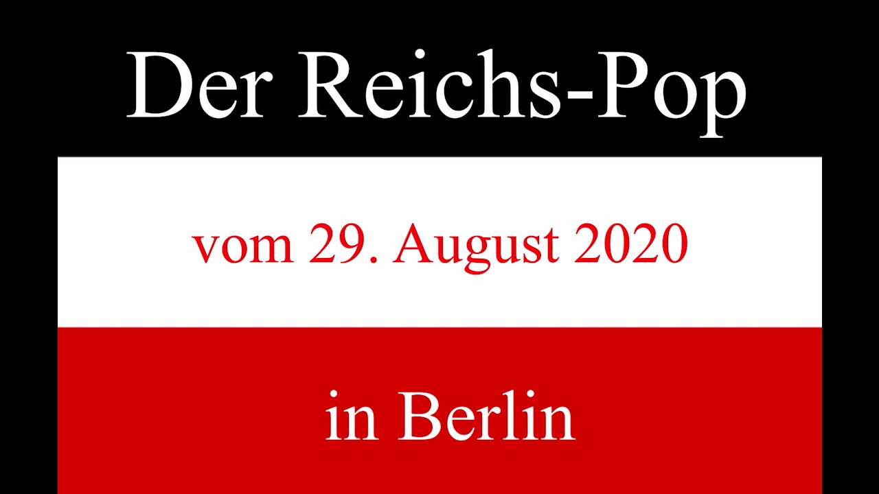 Querdenken-Demo 29.08.2020, Reich und Souveränität, Reichs-Pop schwarz-weiß-rot, Rückblenden 1989