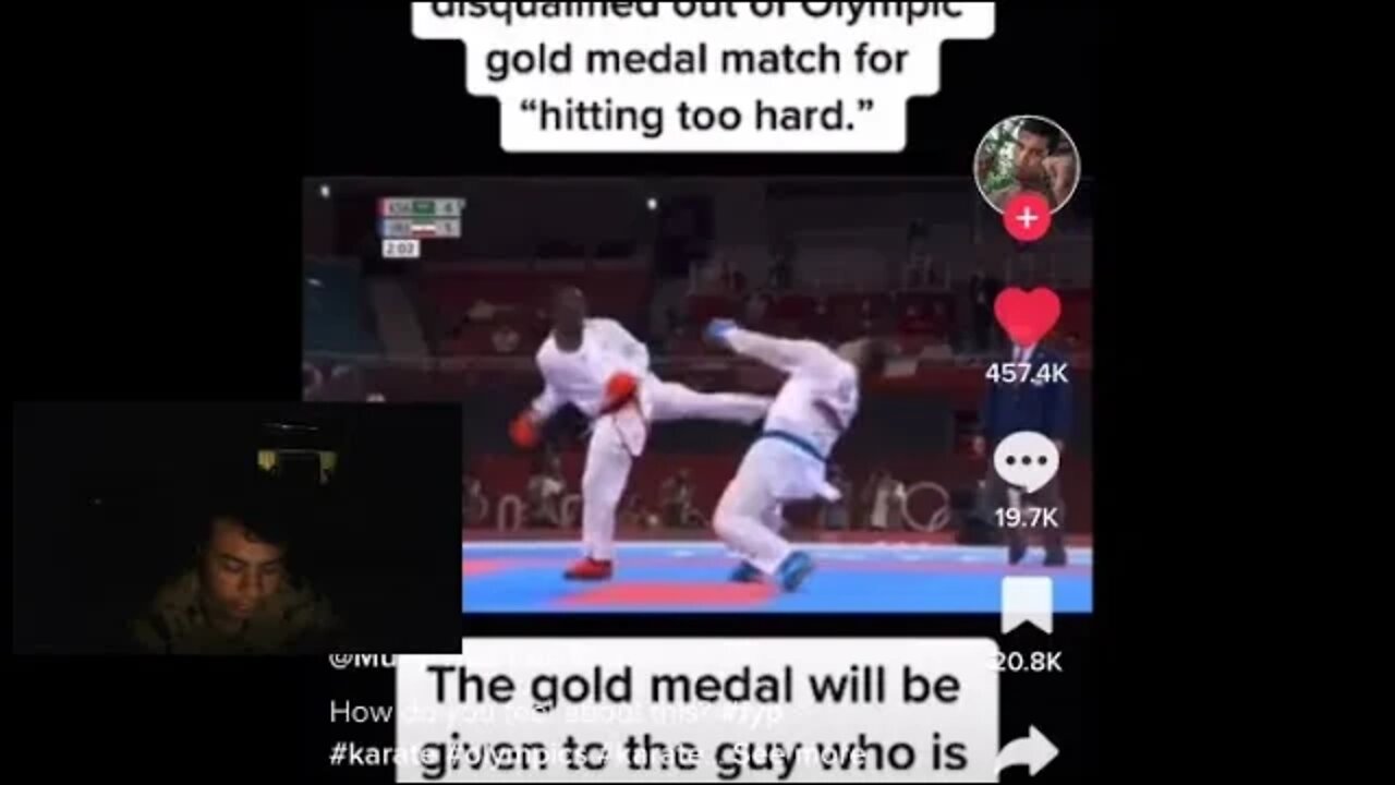 Karate Fighter gets disqualified for hitting too hard?!!