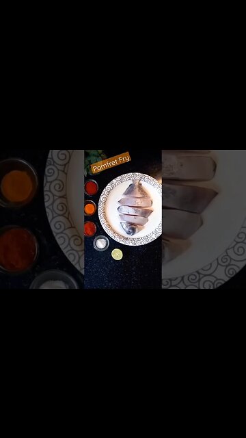 पापलेट फ्राय | Pomfret fish fry #tasty #food #fishfry #IndianStreetfood #seafood #shorts
