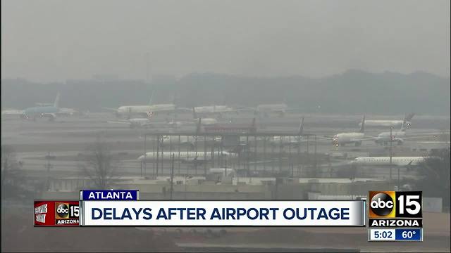 Delays reported after power outage at Atlanta airport