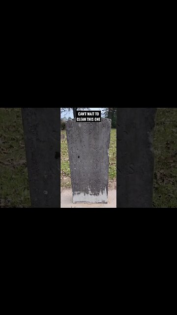 Should clean up great. #headstone #cemetery #taphophile #grave #veteran #dirty