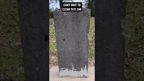 Should clean up great. #headstone #cemetery #taphophile #grave #veteran #dirty