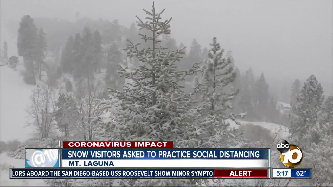 Snow visitors asked to practice social distancing