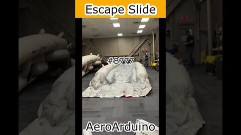 Watch How American Airlines #B777 Escape Slide Hangar Test #Fly #Aviation #AeroArduino