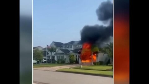 EV tesla explosion house fire compilation part 2