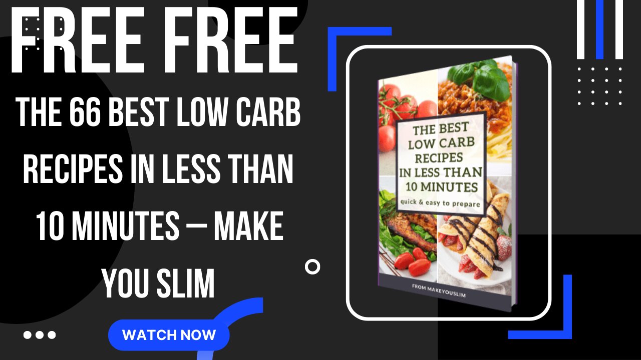 The best Low Carb Recipes in less than 10 minutes free book