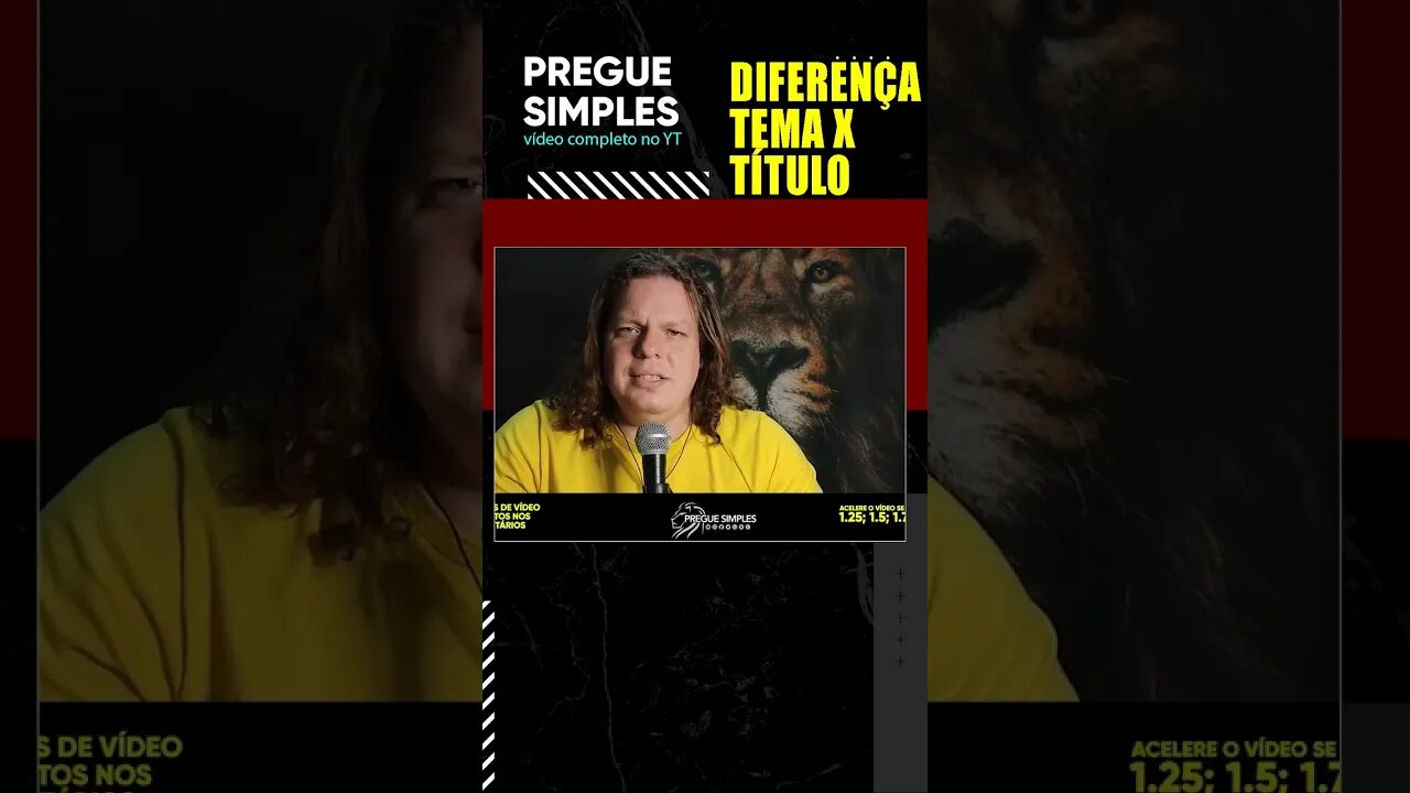 #short Diferença Tema x Título