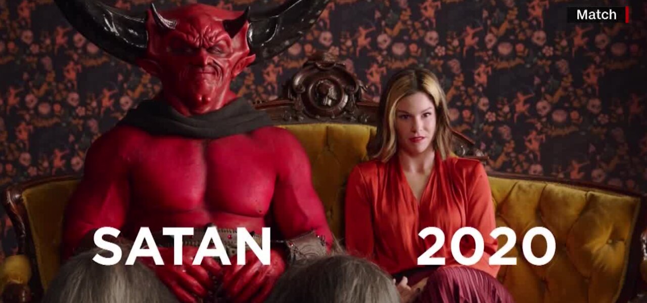 Match ad features a devil meeting '2020'