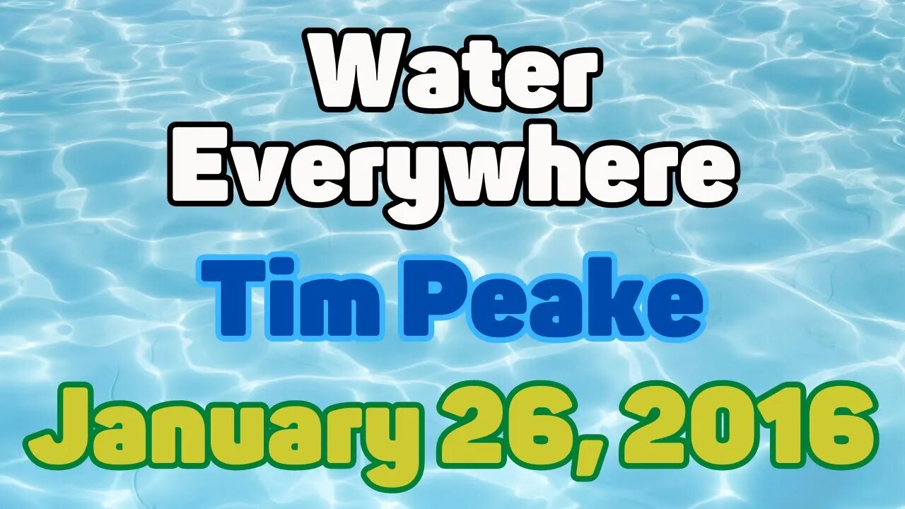 Clip | Water Everywhere | Tim Peake | The One That Got Away | January 26, 2016