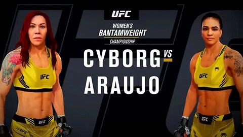 EA Sports UFC 4 Gameplay Viviane Araujo vs Cris Cyborg