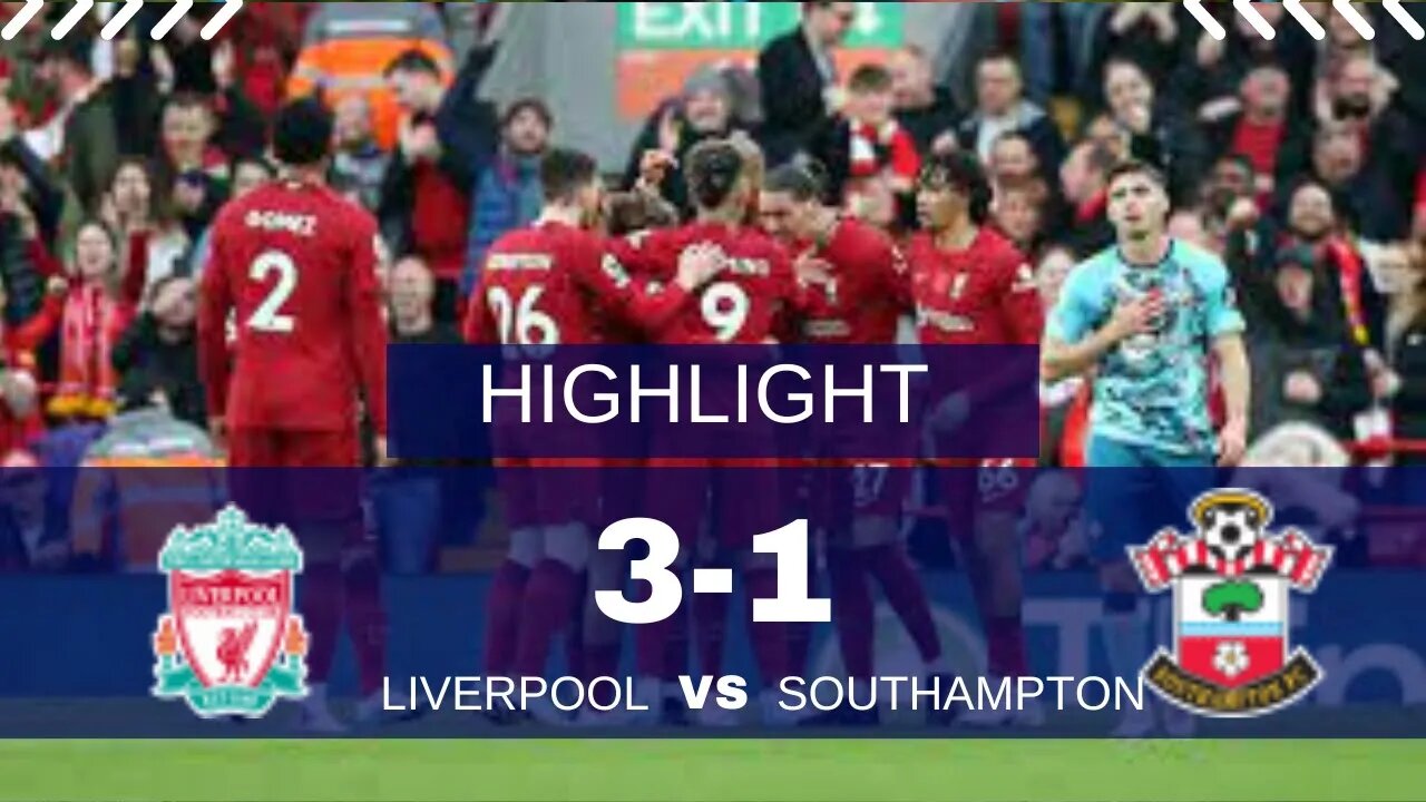 LIVERPOOL VS SOUTHAMPTON 3-1 INSANE GOALS