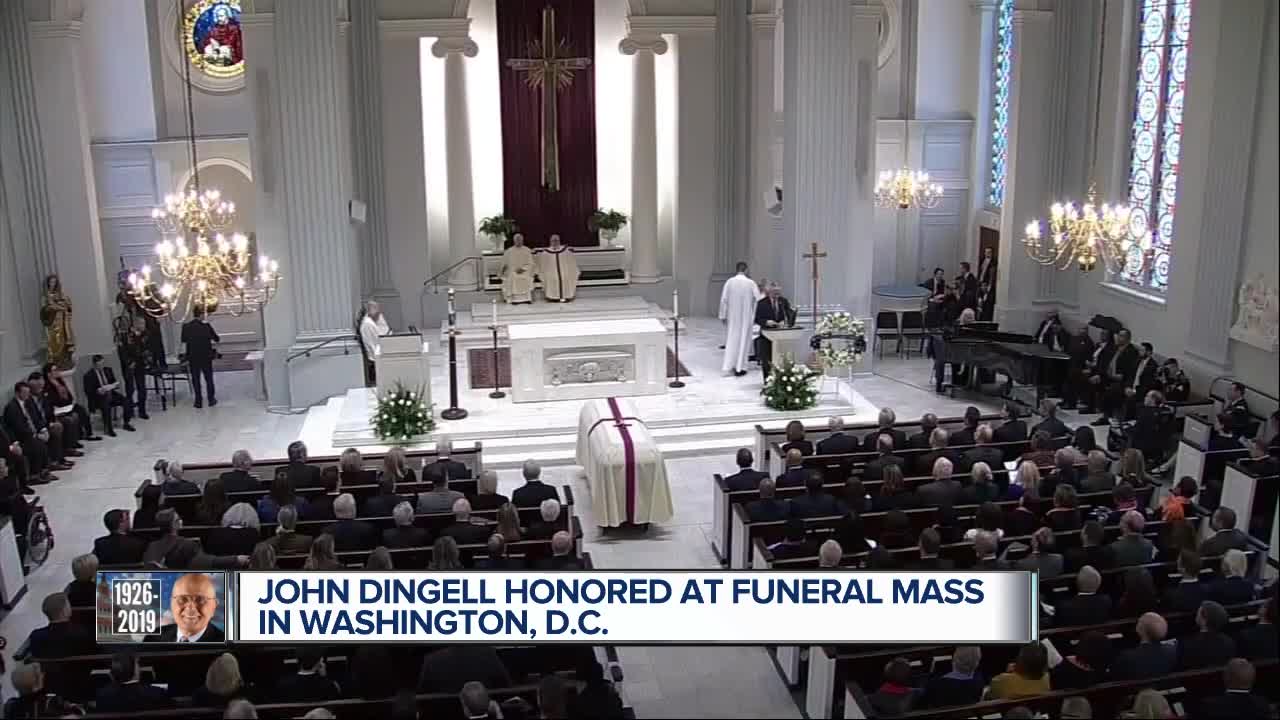 Members of Congress, former President pay tribute to John Dingell in Washington DC