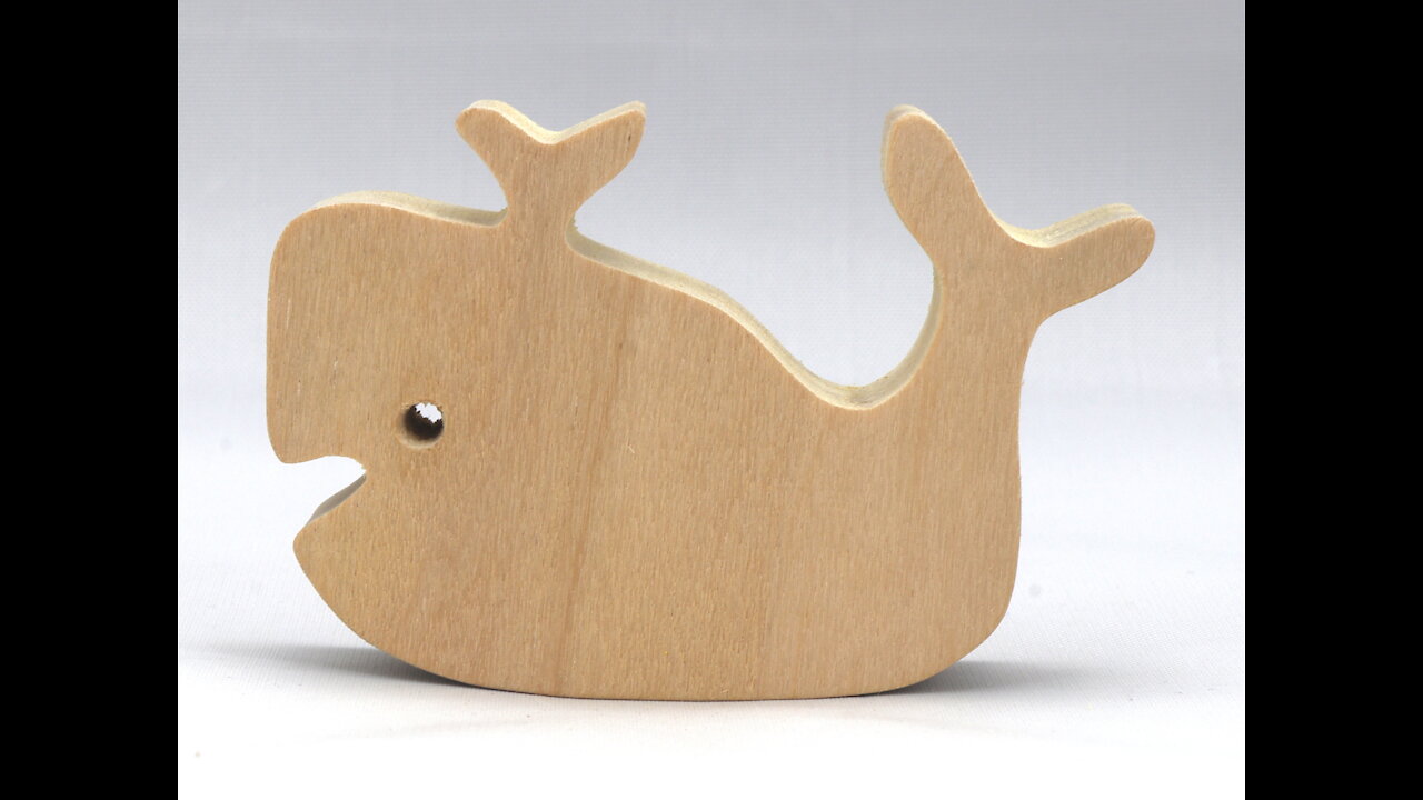 Handmade Small Toy Whale Unfinished - Itty Bitty Whale