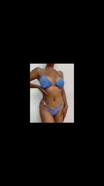 Para Praia Cameo Push Up Bikini Set Female Bandeau Swimsuit 2023 Luxury Rhinestone Bikini Women