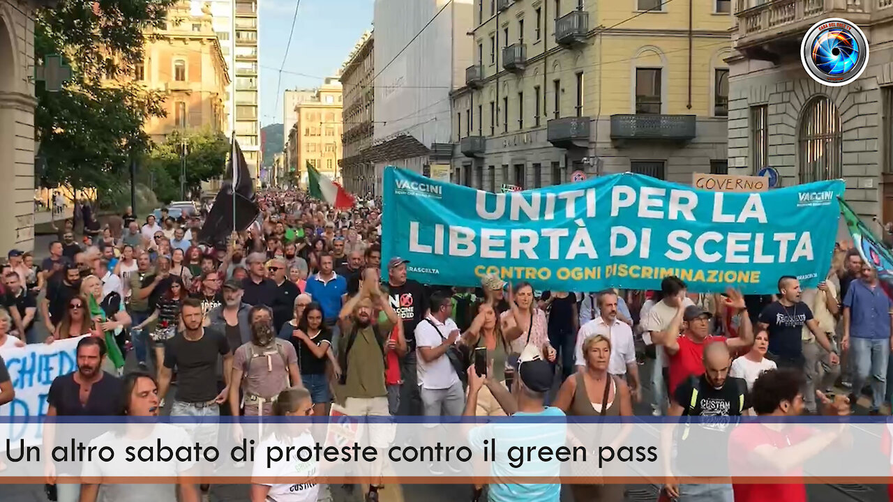 Un altro sabato di proteste contro il green pass