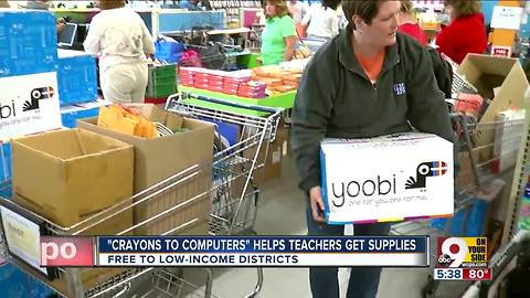 Crayons to Computers helps teachers get supplies