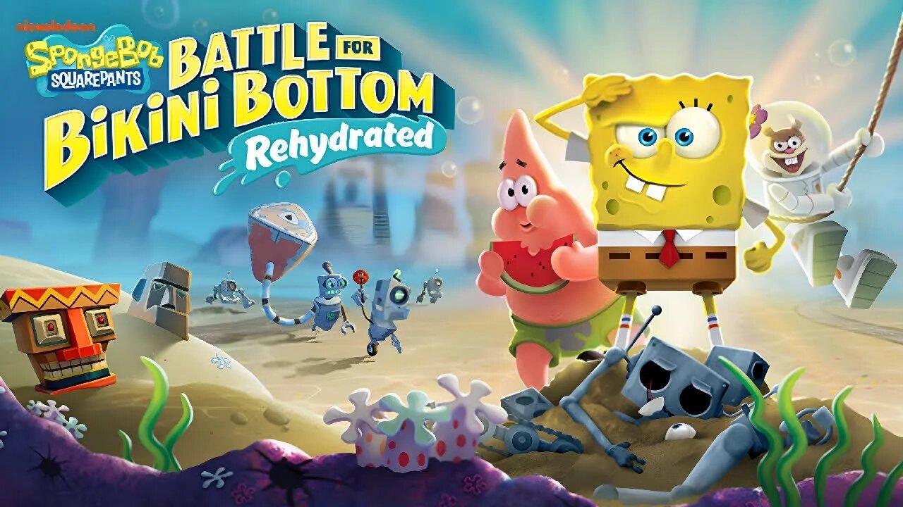 Selamatkan bikini bottom | Spongebob battle for bikini bottom