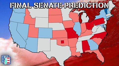 FINAL 2022 SENATE MAP PREDICTION [November 2022]