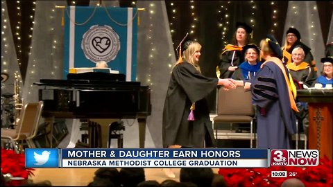 Mother and daughter graduate with honors from Nebraska Methodist College