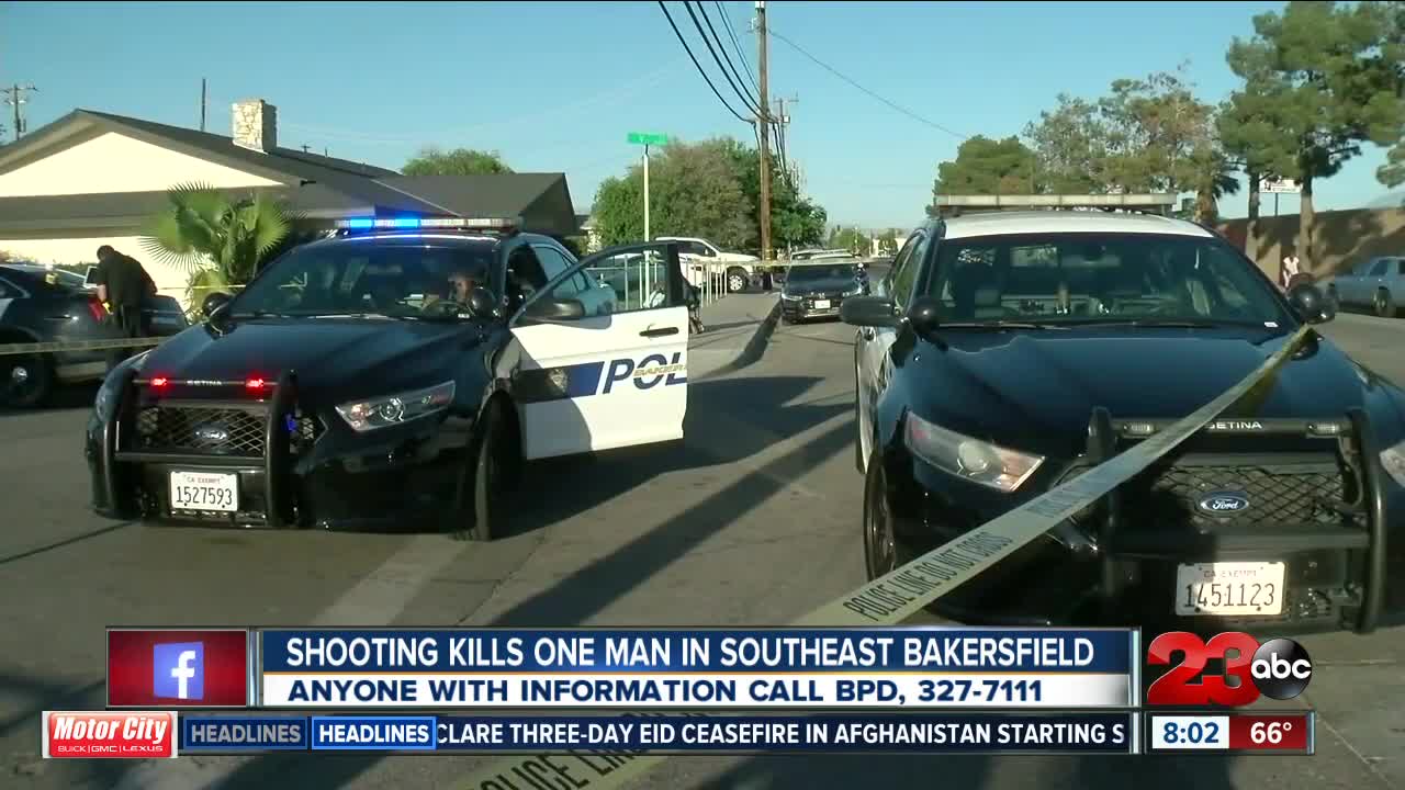 Shooting in Central Bakersfield leaves one man dead