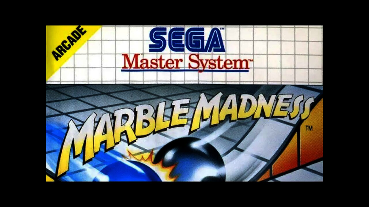 Marble Madness Title Screen.