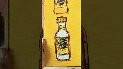 Duke's Southern Sauces Painting by Mister 8 #dukesmayonnaise #outsiderart #folkart #mister8