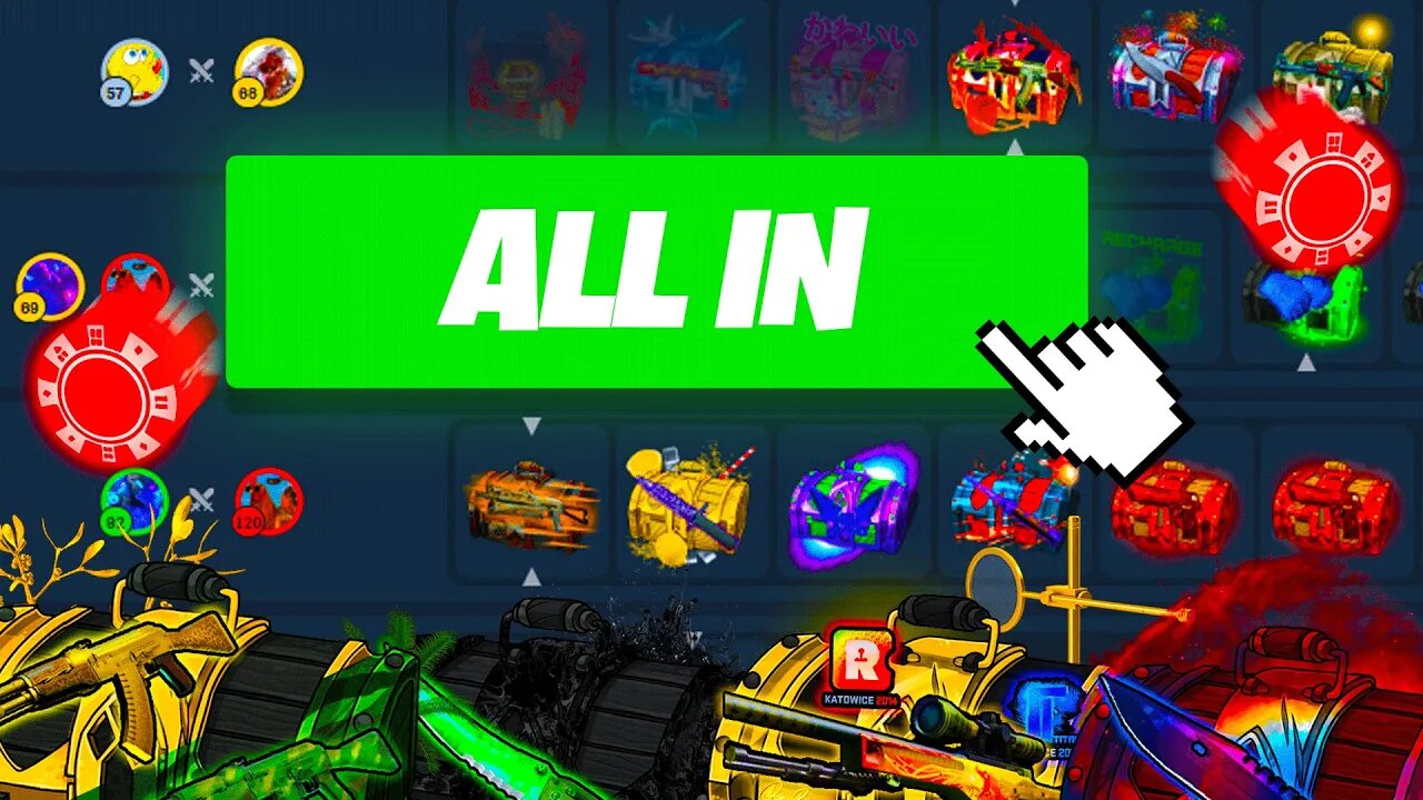 ALL-IN IN CSGO ROLL CASE BATTLES TO SAVE THE BALANCE!! | AIDENGAMBLES