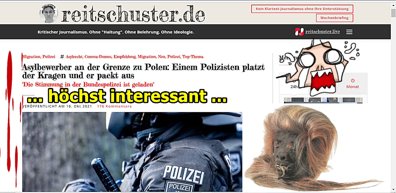 „Ein Bundespolizist packt aus (Beitrag von Boris Reitschuster)!!!“ …