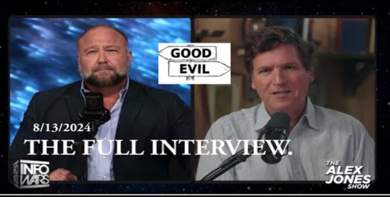 6/13/2024 - Tucker Carlson Breaks The Internet In Powerful Interview With Alex Jones