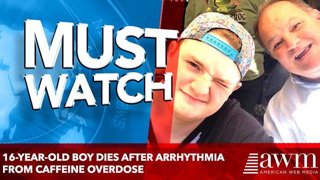 16-year-old boy dies after arrhythmia from caffeine overdose