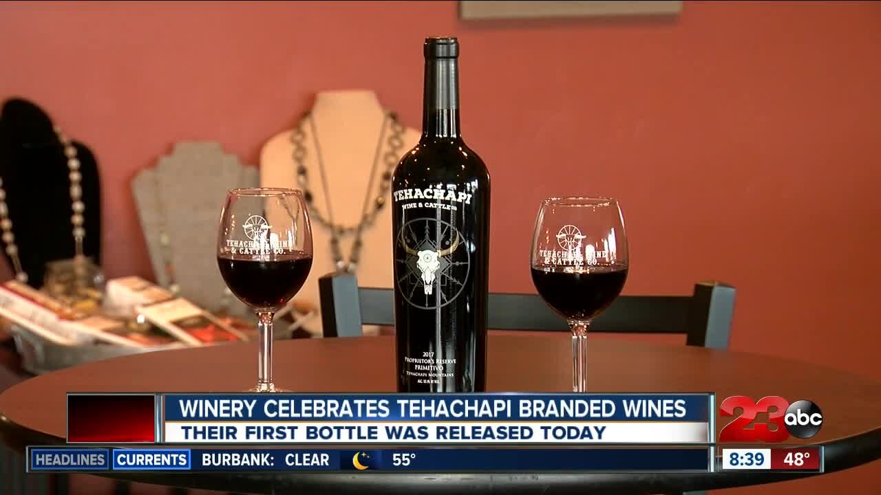 Winery celebrates Tehachapi branded wines, first bottle released Saturday