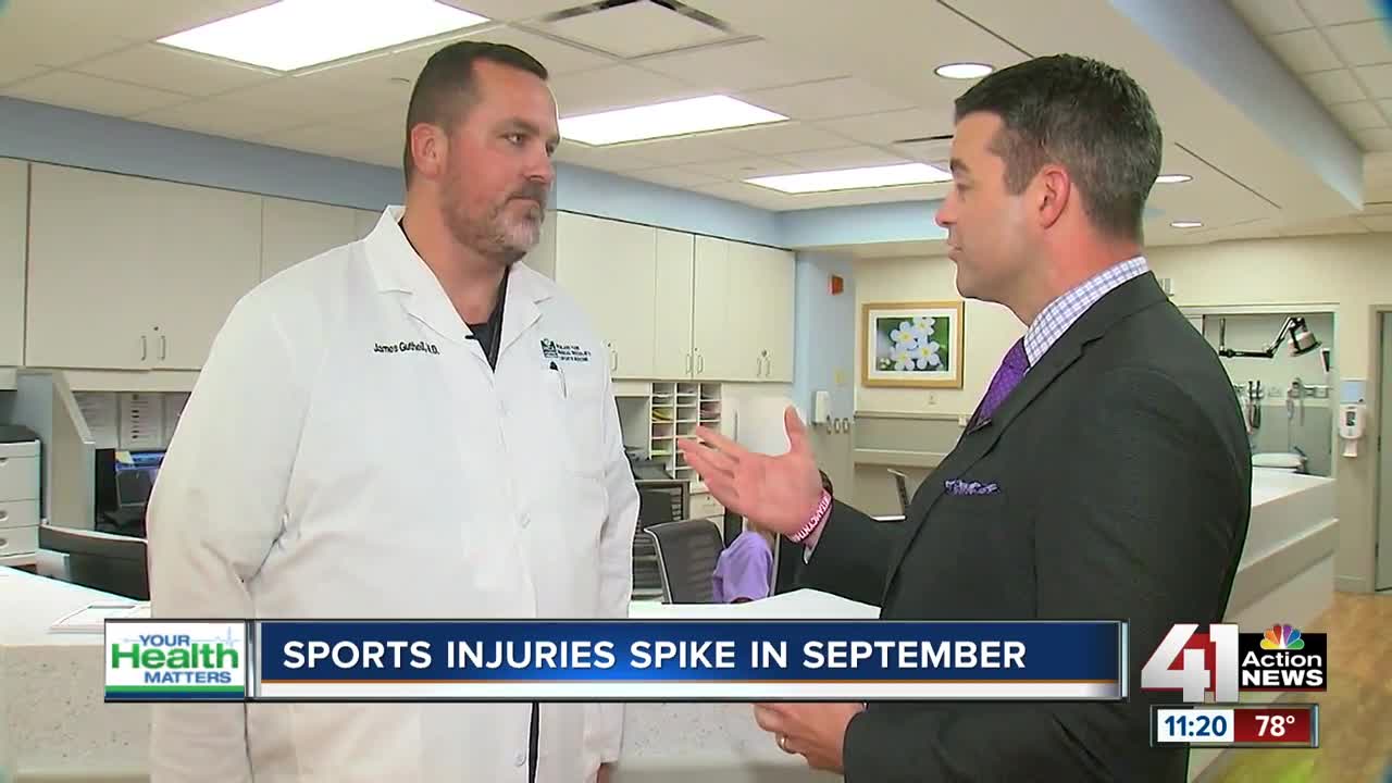 Sports injuries spike in September