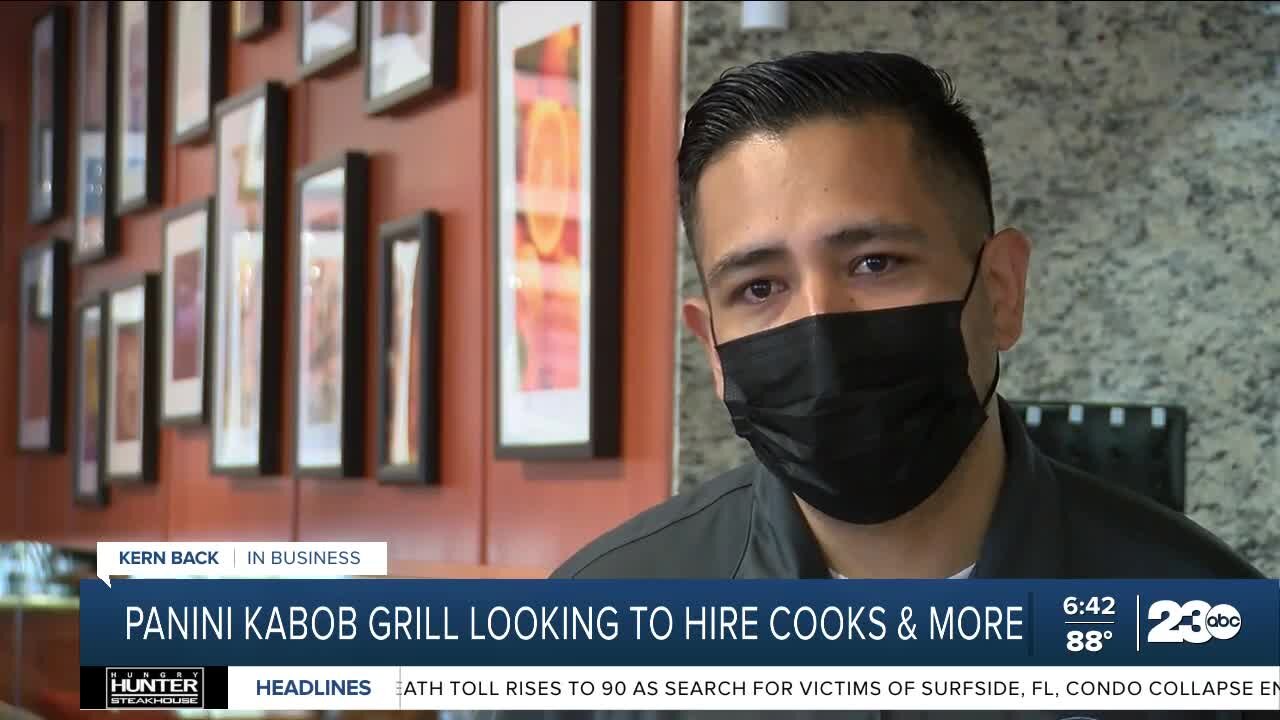 Panini Kabob Grill looking to hire for cooks and back of house staff