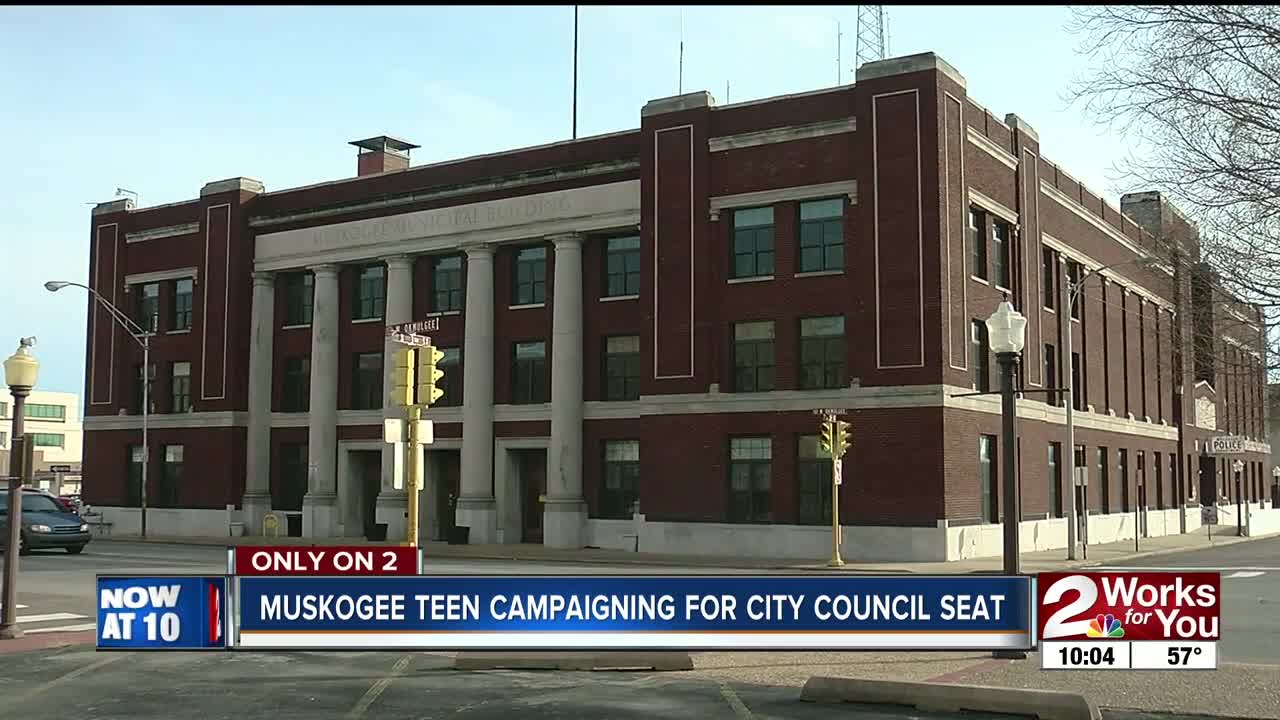 Muskogee teen campaigning for city council seat