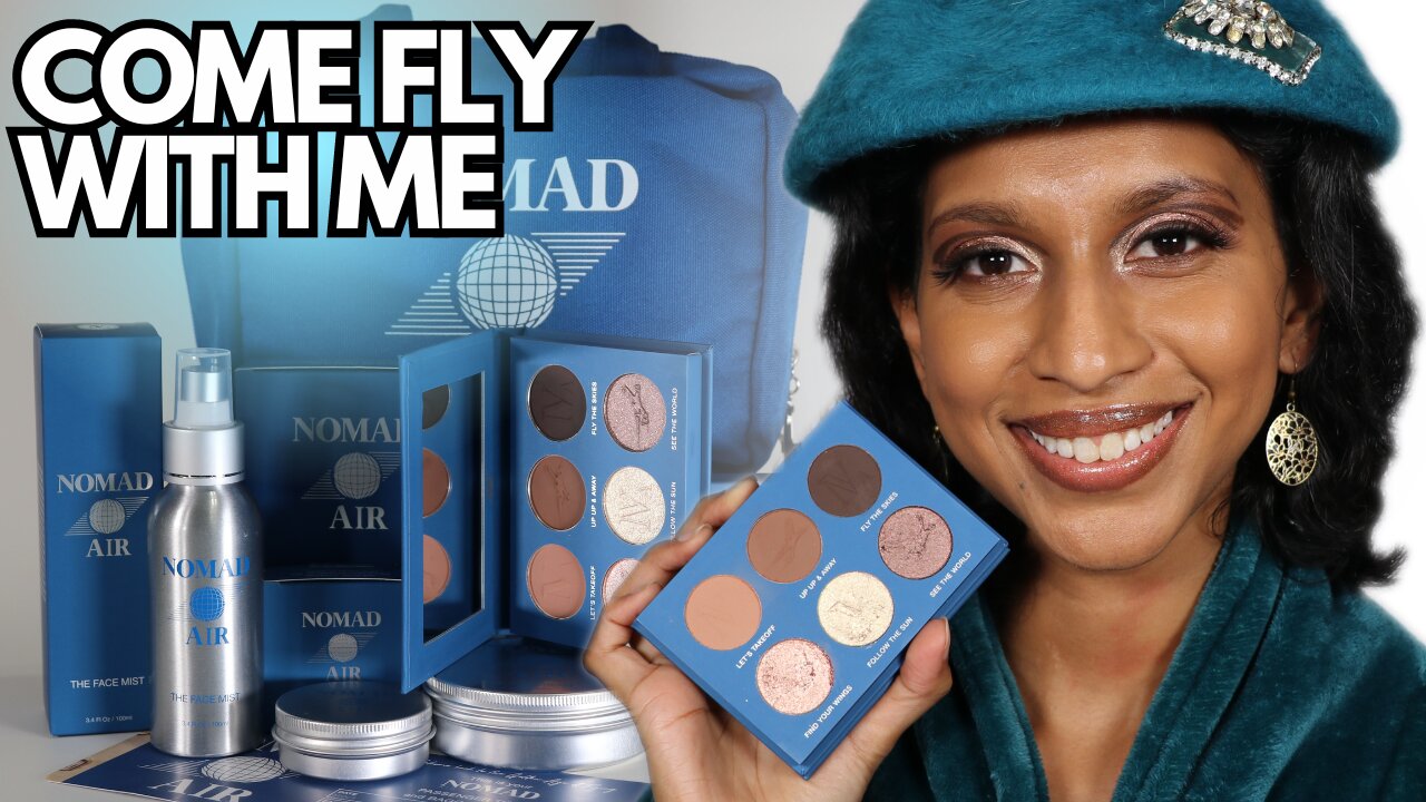 NEW Nomad Cosmetics NOMAD AIR Travel Skincare and Makeup Kit 2 Looks, Swatches, and Review