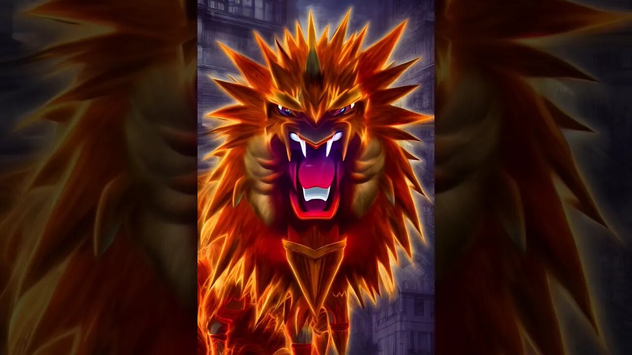 AI generated Entei #whosthatpokemon #pokemon