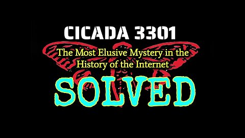 Cicada 3301 Solved