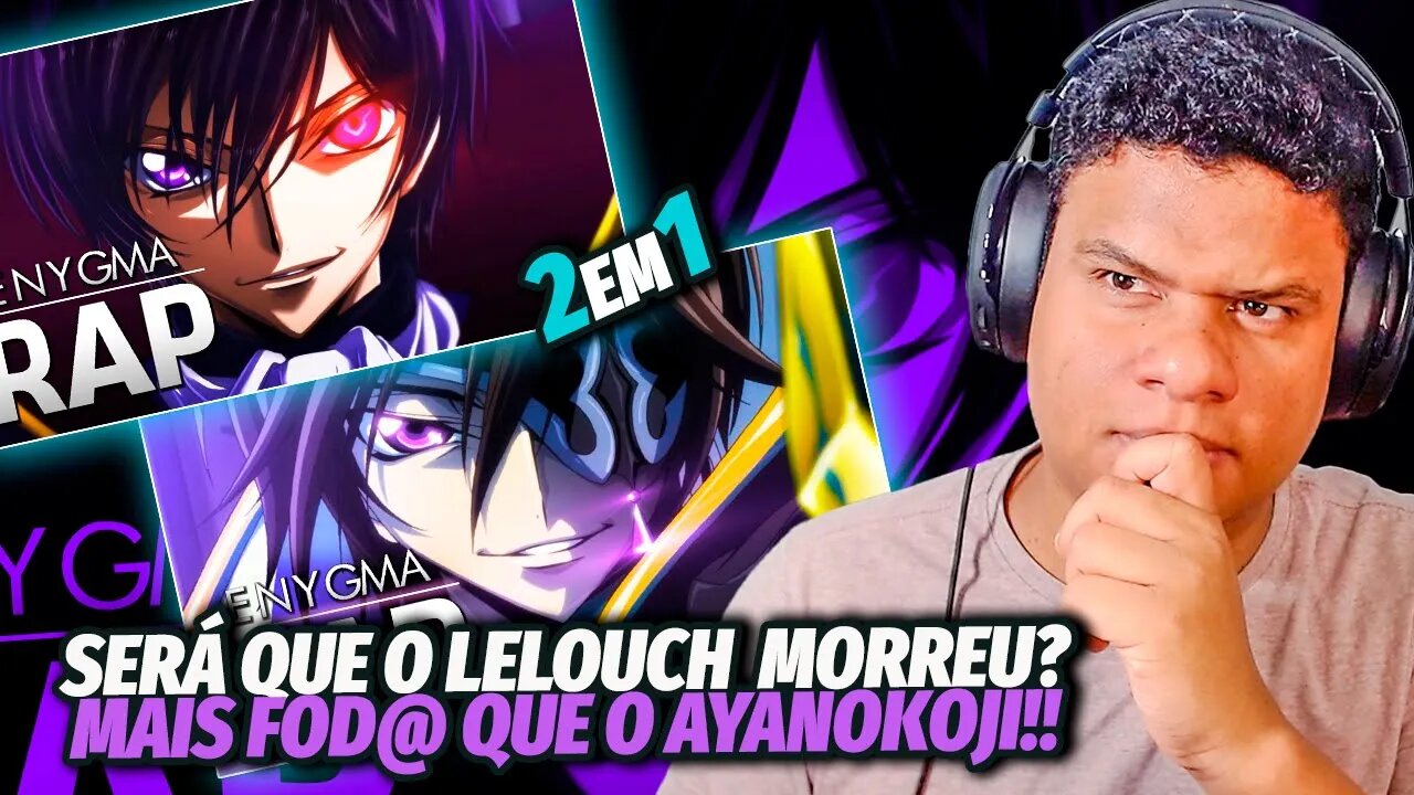 (ELE MORREU?) REAGINDO a 2 em 1 RAP DO LELOUCH (Code Geass) | React Anime Pro
