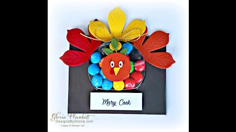 Handmade Turkey Thanksgiving Place Card