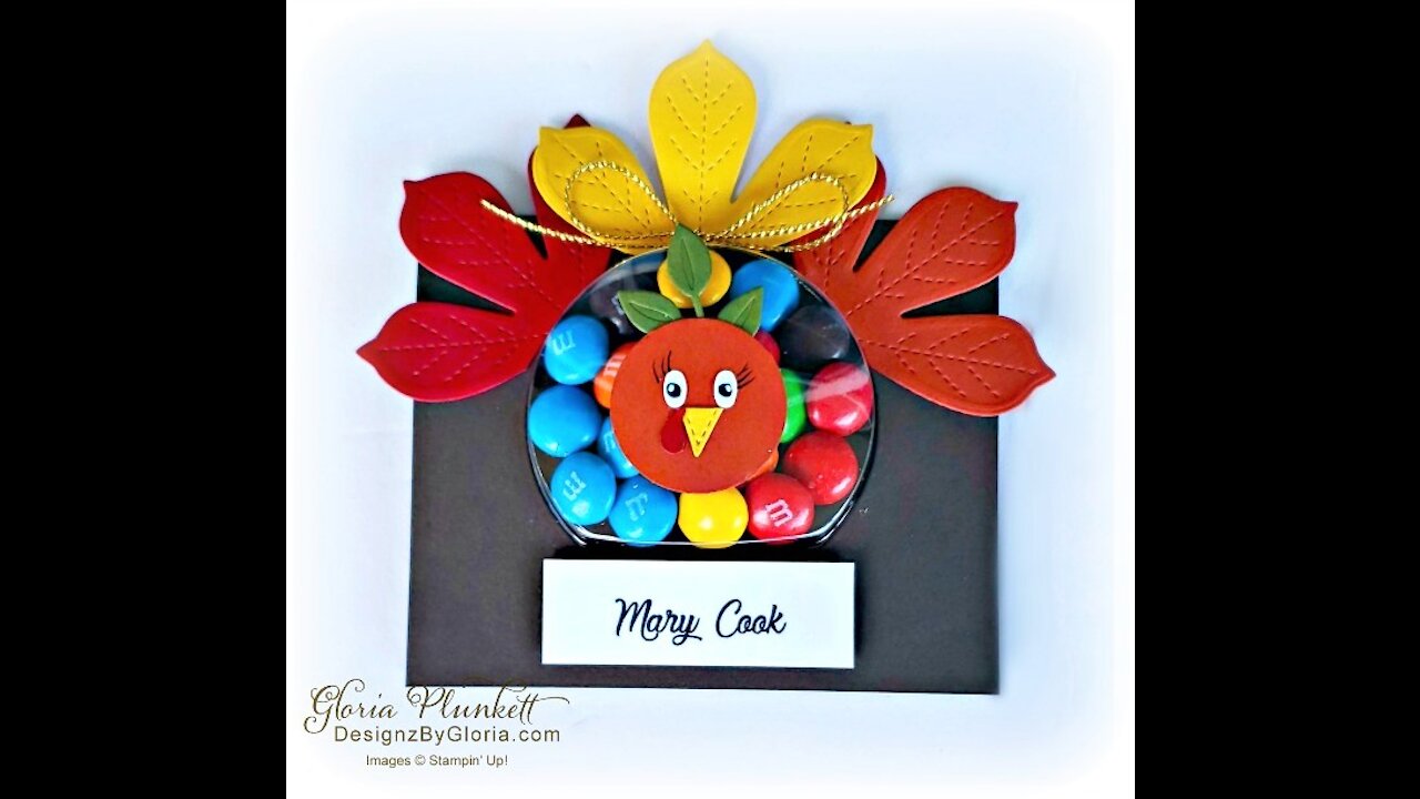 Handmade Turkey Thanksgiving Place Card