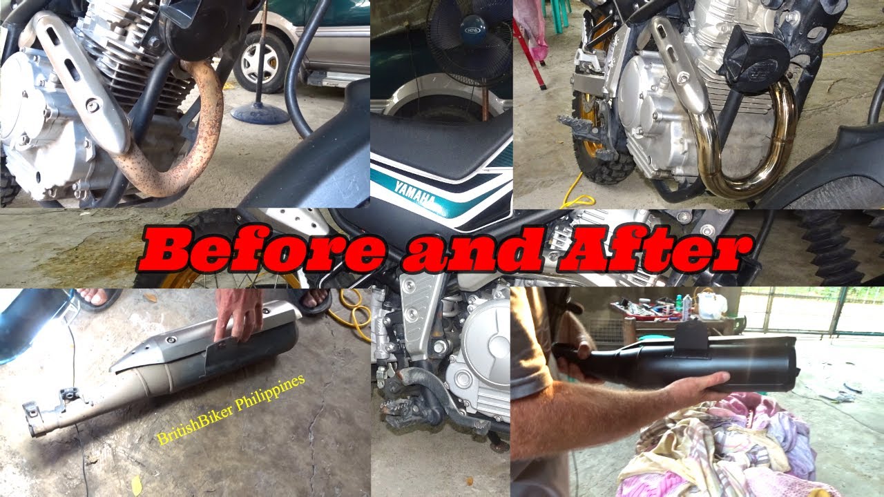 Fitting Beams Stainless Steel Header to Yamaha XT250 Serow Philippines