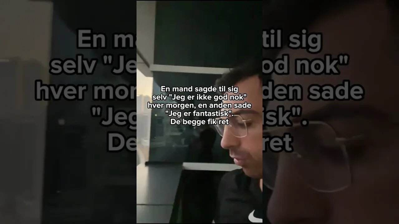 Hvad siger du til dig selv?