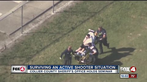 Law enforcement educates the public on surviving an active shooting