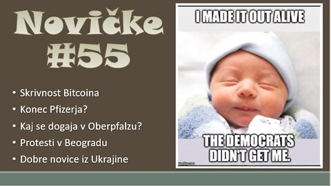 Novičke - številka 55: BITCOIN, P.FIZER, BEOGRAD, UKRAJINA