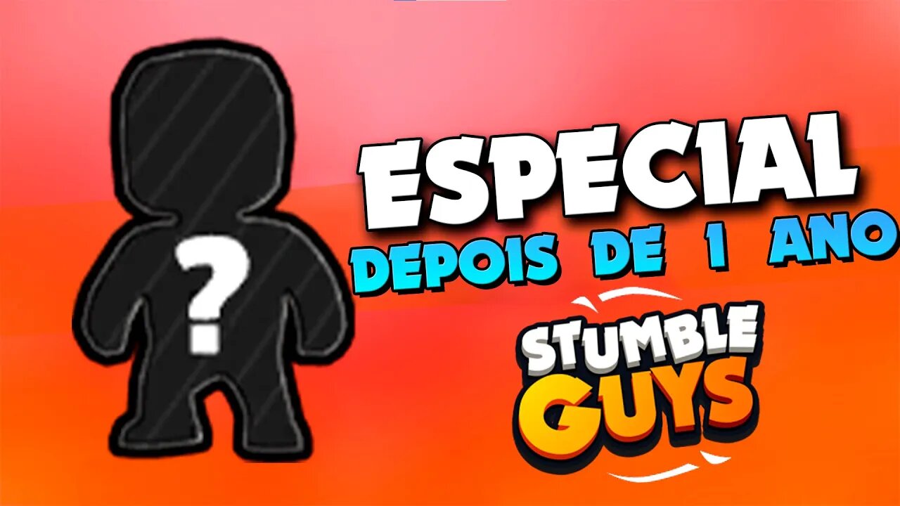 GANHEI MINHA PRIMEIRA SKIN ESPECIAL NO STUMBLE GUYS DEPOIS DE 1 ANO!