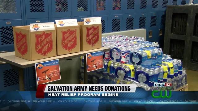 The Salvation Army needs donations for heat relief program