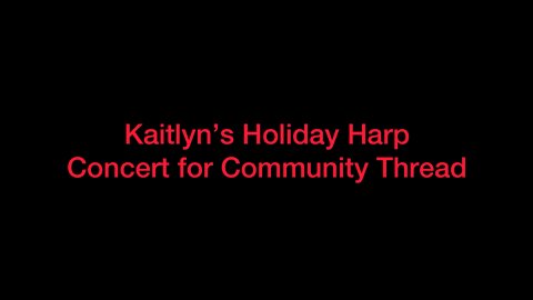 Kaitlyn holiday harp at CT