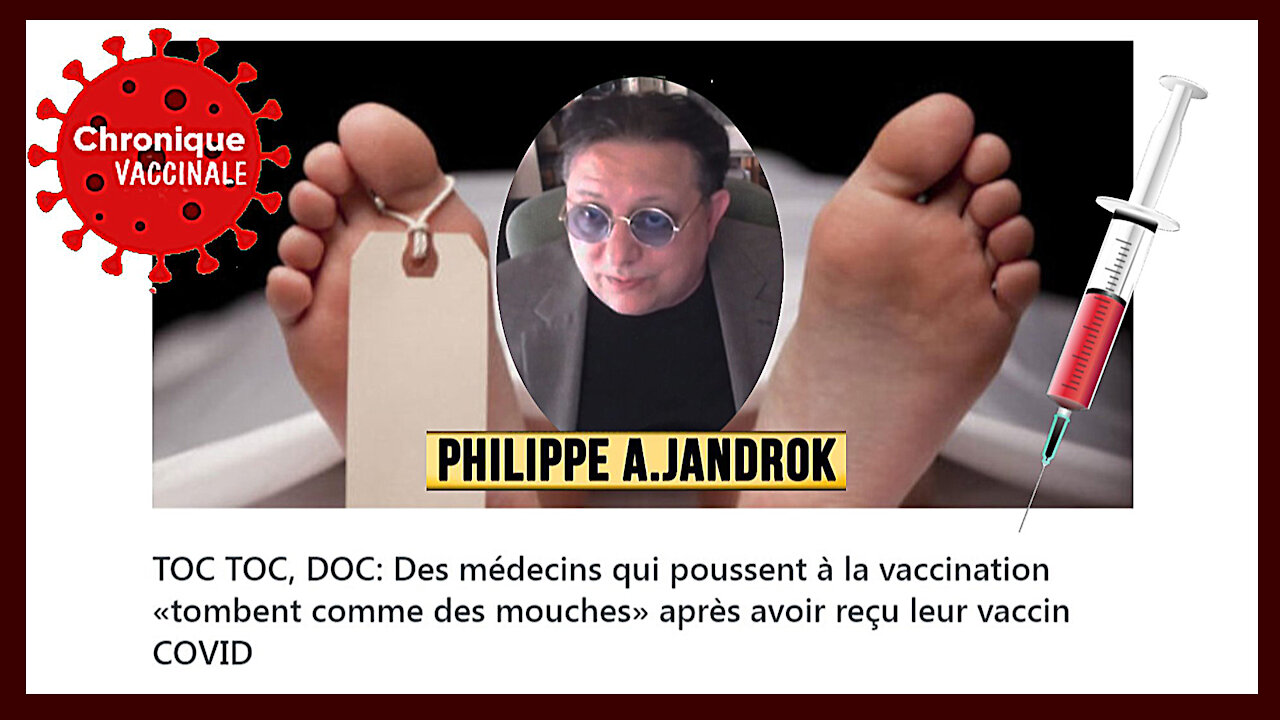 VACCINES ? "Des arroseurs arrosés"... Exposé par Philippe Jandrok (Hd 720)