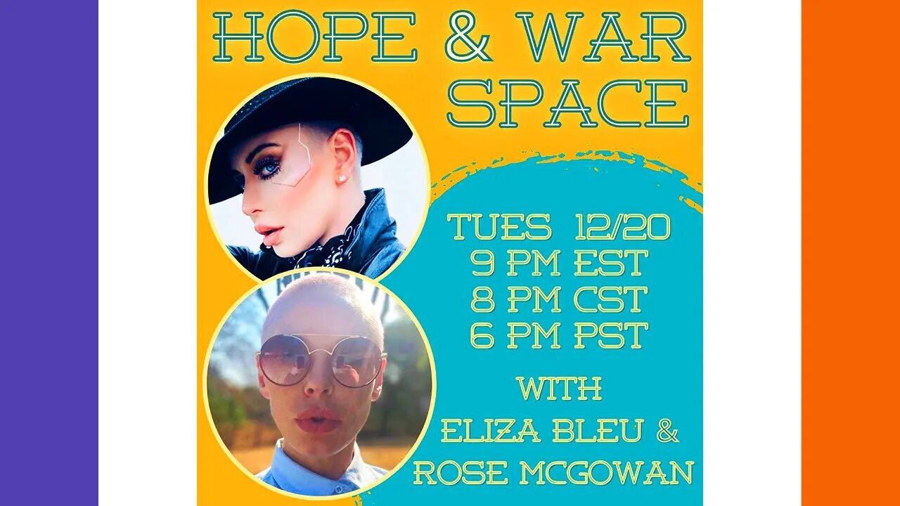 🔴LIVE NOW: Twitter Space Eliza Bleu & Rose McGowan 🟠⚪🟣 The NPC Show